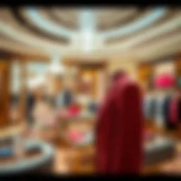 Luxurious retail space showcasing high-end fashion