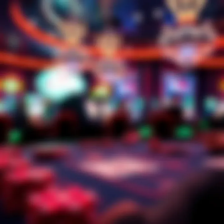 A futuristic representation of online gambling technology trends