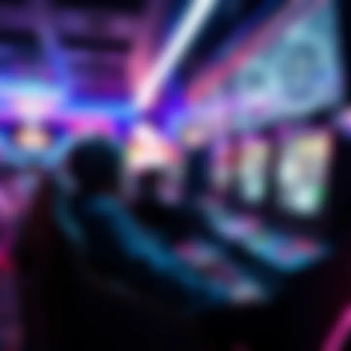 A futuristic concept of gaming technology blending chat and gameplay.