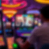 A vibrant gaming interface showcasing video chat features.