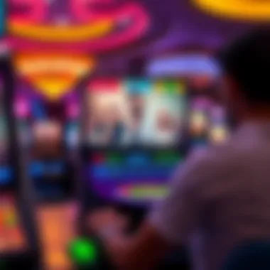 A vibrant gaming interface showcasing video chat features.