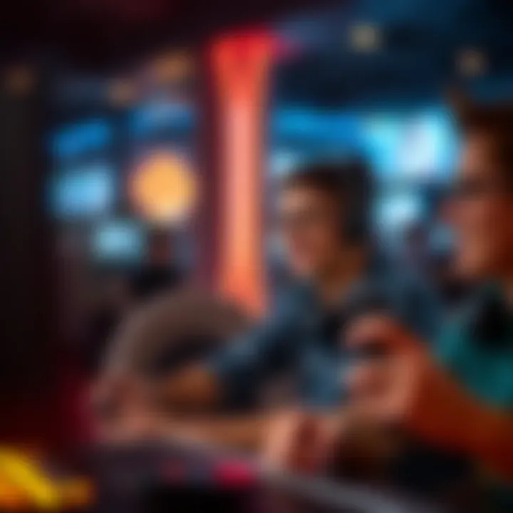 Players engaging in an interactive video chat gaming session.