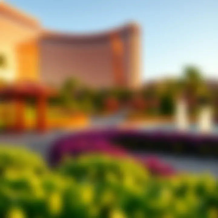 Breathtaking view of Wynn Encore's vibrant landscaping