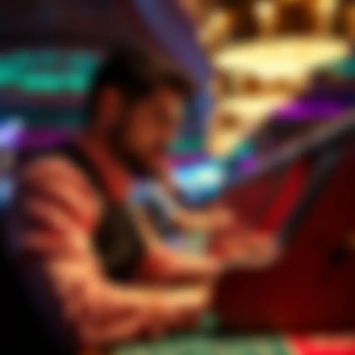 Player Strategies in Casino Gaming Illustration of a player contemplating strategies at a casino