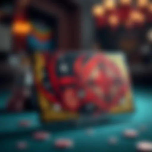 A detailed view of a Fan Duel gift card showcasing its unique design elements.