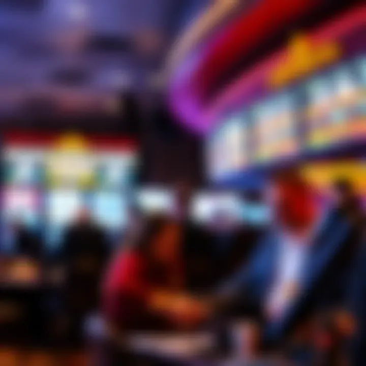 Close-up of customer service representatives at FireKeepers Casino Sportsbook