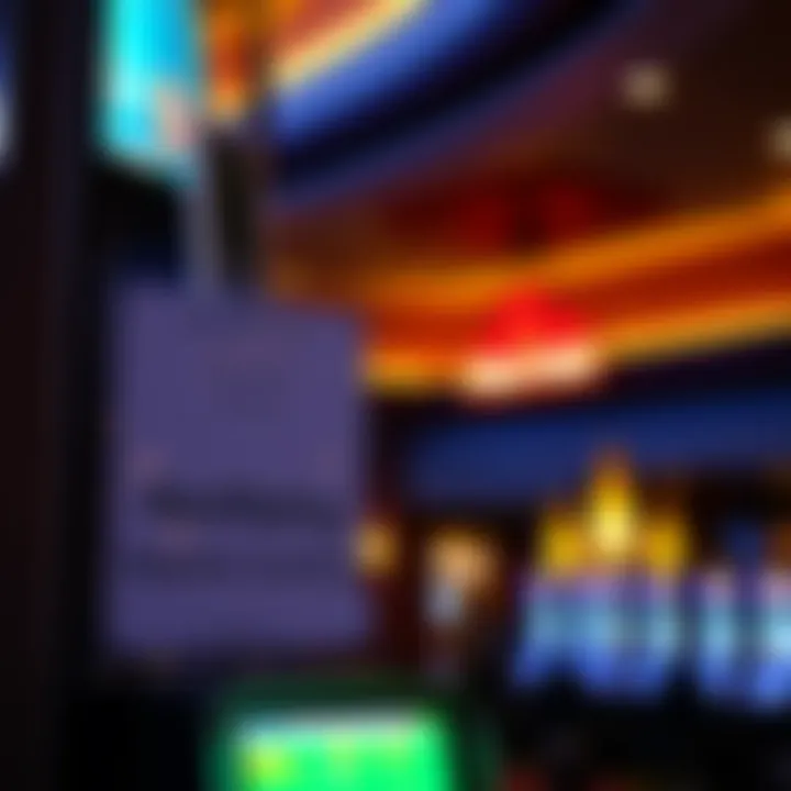 Signage detailing the regulatory compliance at FireKeepers Casino Sportsbook