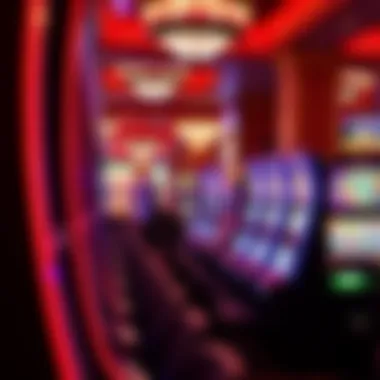 Vibrant Gaming Floor Experience An interior shot showcasing the vibrant gaming floor filled with slot machines