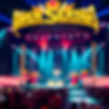 A vibrant stage setup during Gwen Stefani's Las Vegas residency