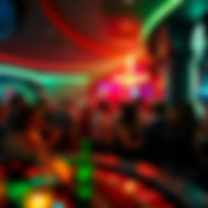 Immerse Yourself in the Nightlife Vibrant nightlife scene with guests enjoying entertainment and festivities