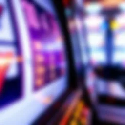 Close-up of a slot machine display showing recent payout history