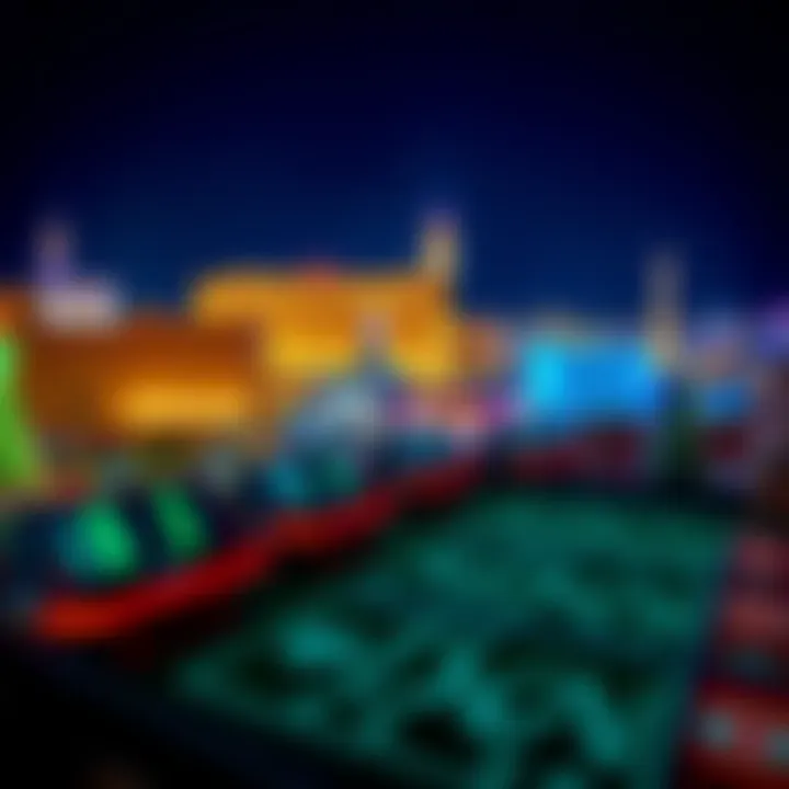 Las Vegas Skyline: A Night of Possibilities Vibrant Las Vegas skyline at night with hotel lights