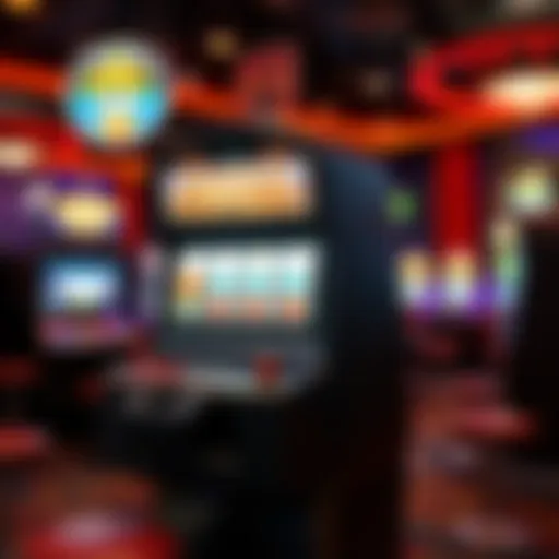 High Payout Slot Machine High payout slot machine in a vibrant casino setting