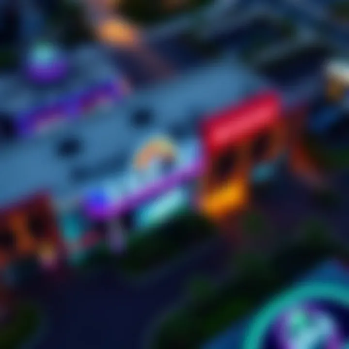 Aerial View of the Isle at Pompano Park Aerial view of the Isle at Pompano Park showcasing the vibrant casino exterior