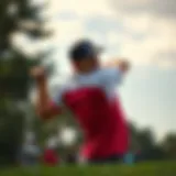 Jon Rahm showcasing his powerful swing on the golf course