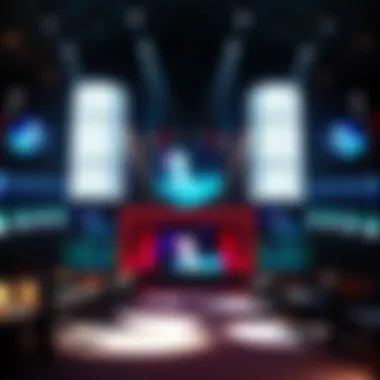 The stage setup for Katy Perry's residency