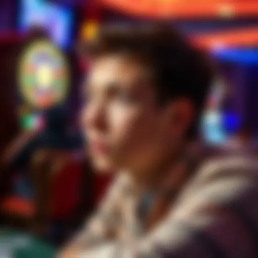 A young adult contemplating gambling laws