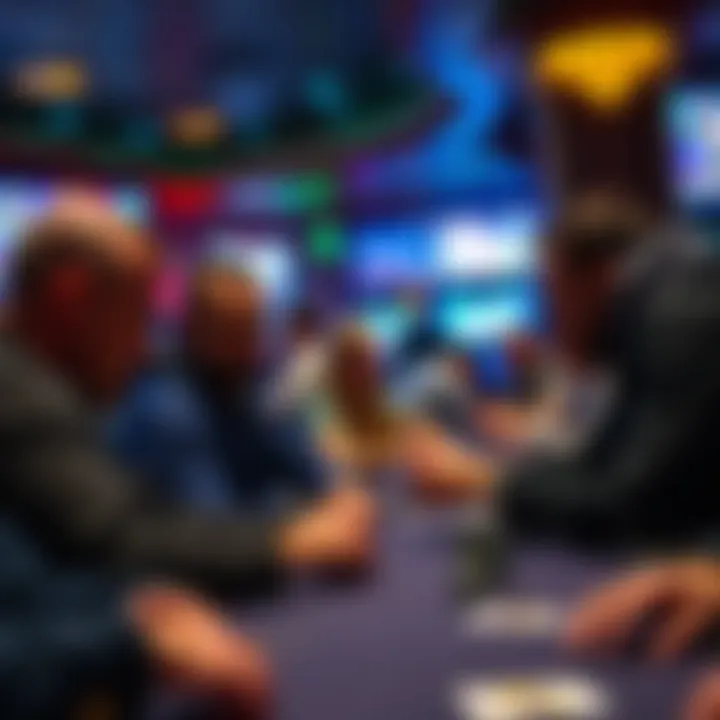 Players engaged in a live poker game