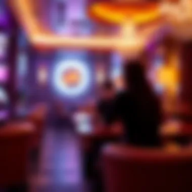 Intimate Lounge Atmosphere in Las Vegas An intimate setting at a famous Las Vegas lounge, highlighting the ambiance