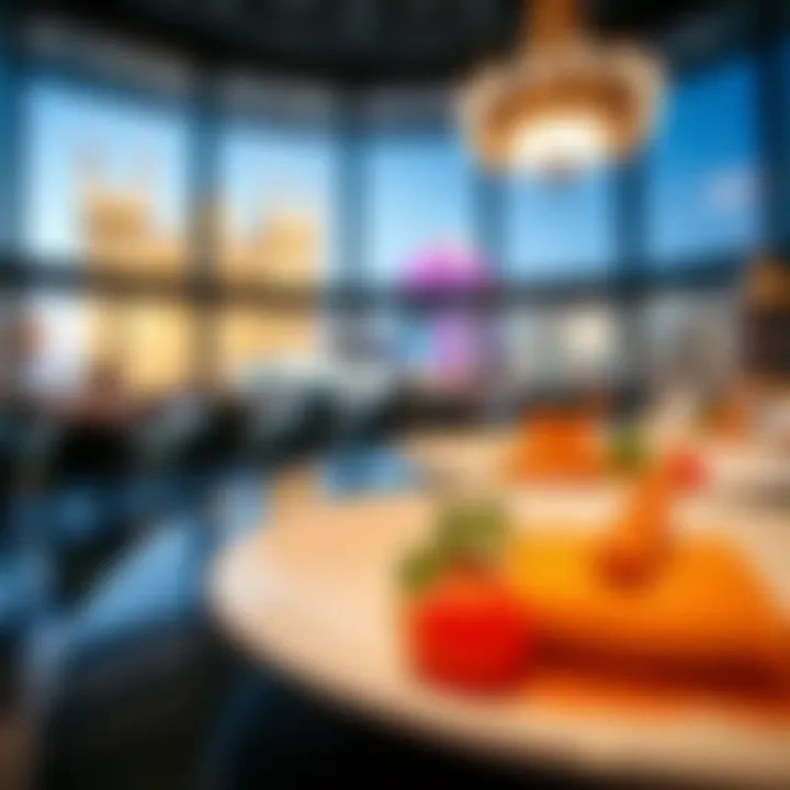 Gourmet dining experience within the Cosmopolitan featuring exquisite culinary creations.