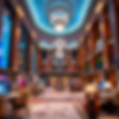 Luxurious lobby of the Cosmopolitan Las Vegas showcasing opulent design and elegance.