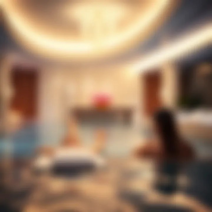 Relaxing spa amenities offered at the Cosmopolitan, emphasizing tranquility and luxury.