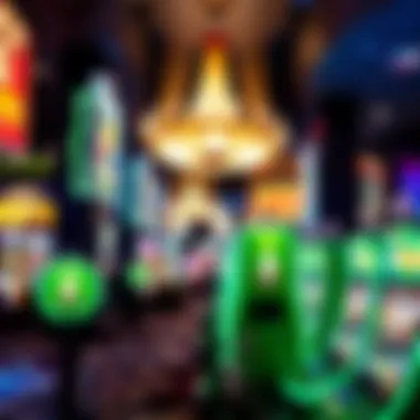 Vibrant gaming area at the Cosmopolitan, highlighting the excitement of Las Vegas nightlife.