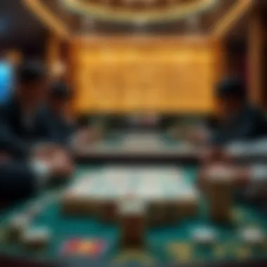 A strategic game setup highlighting player positions and tile arrangements