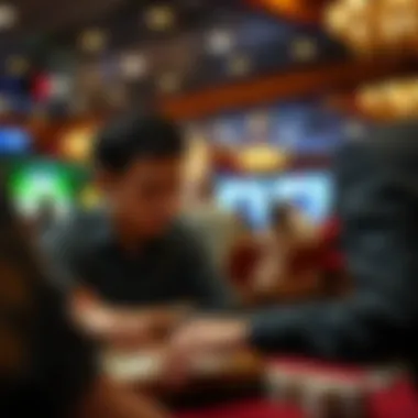 A focused player contemplating their next move in a challenging round