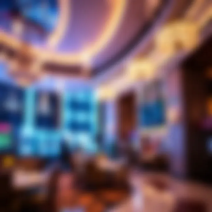 Interior of an MGM Resorts property, showcasing luxury