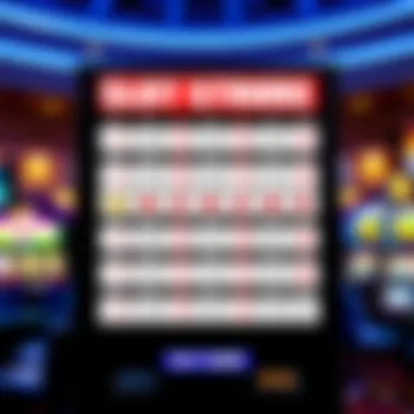 Payout structure chart for slot games