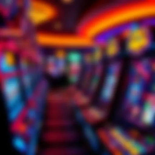 Vibrant slot machines at Mount Airy Casino