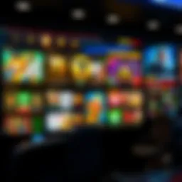 The intricate layout of a digital casino interface showcasing various gaming options.