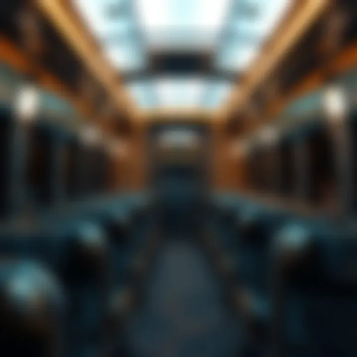 Interior of Pala Casino bus showcasing comfort