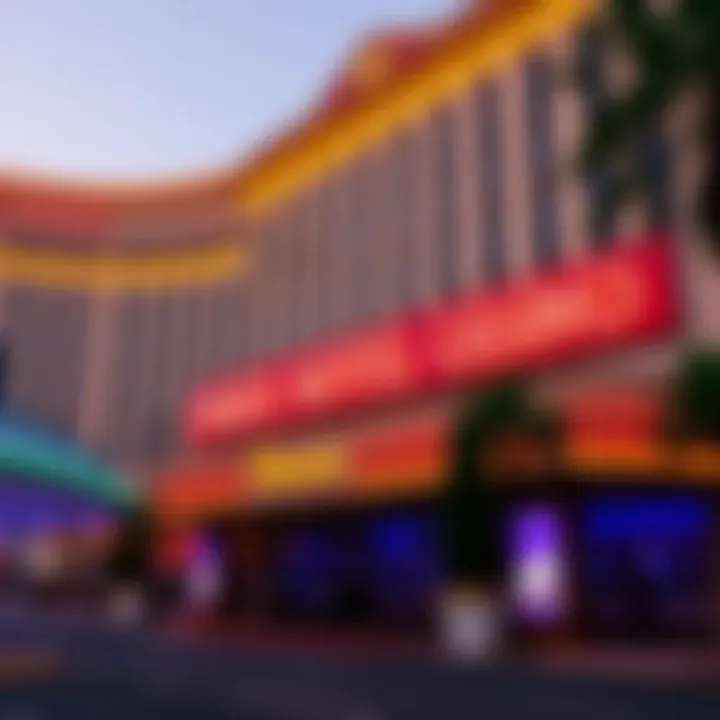 Paris Hotel Casino Exterior Exterior view of the Paris Hotel Casino showcasing its iconic architecture