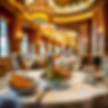 Culinary Delights at Paris Hotel Elegant dining setup showcasing French cuisine