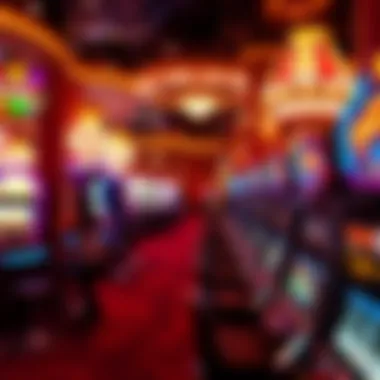 Interior of the vibrant casino area