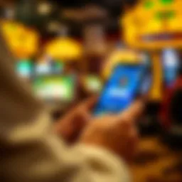 User engaging with Skillz app on mobile device