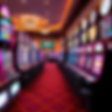 Diverse Gaming Options at Resorts World Slot machines and gaming tables inside Resorts World at Aqueduct