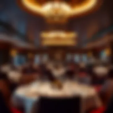 Elegant dining area showcasing culinary offerings