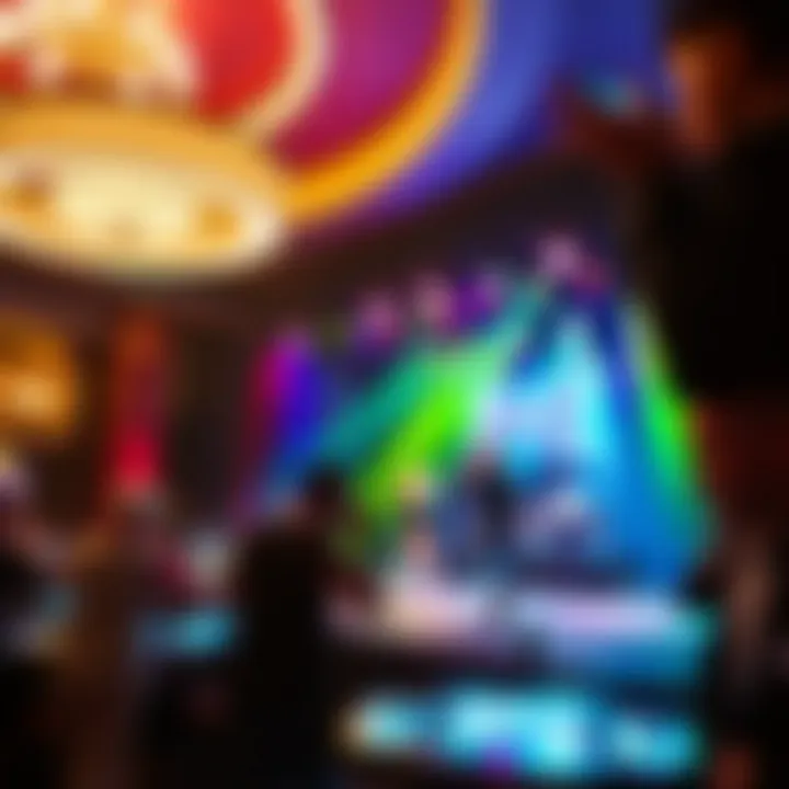 Live entertainment stage featuring a performance