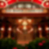 A stunning view of the San Manuel Casino Club entrance, showcasing its architectural design.