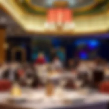 An elegant dining area within the casino, reflecting the diverse culinary offerings.