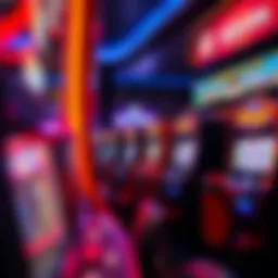 An exhilarating slot machine display with vibrant graphics and themes