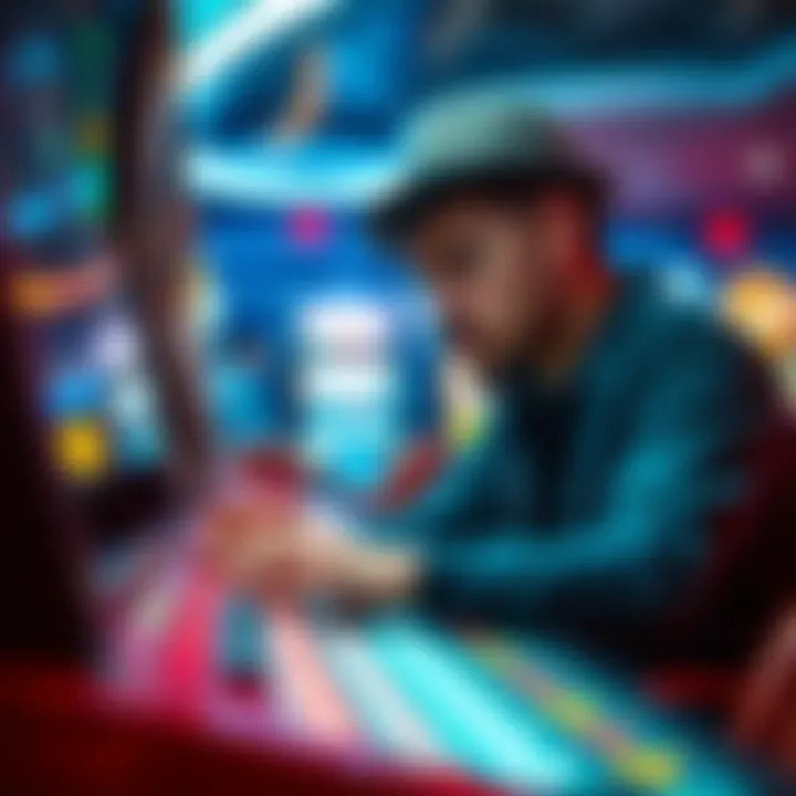 Strategic Insights for Slot Players Strategic player analyzing slot game features