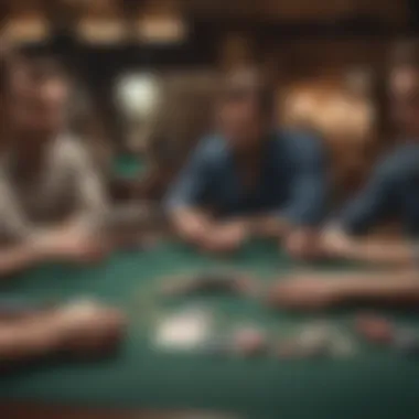 Strategic Gameplay in Texas Holdem Players engaging in a strategic game of Texas Holdem