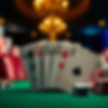 Winning Combination in Blackjack Close-up of cards showcasing a winning combination