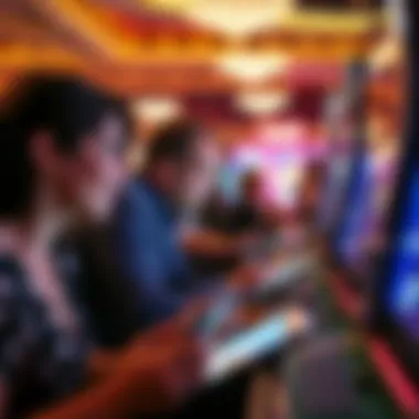 Engaged Players in Slotomania Engaging players enjoying Slotomania on various devices