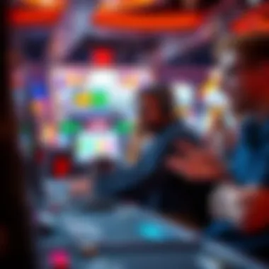 Players engaged in an online gaming competition