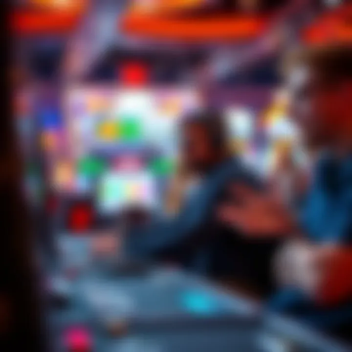 Players engaged in an online gaming competition